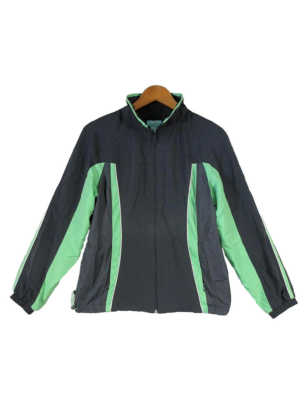 Tangerine Mens Full Zip Athletic Jackets Long Sleeve Pockets Size M Gray